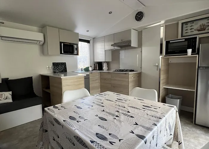 Del Mar 264, Mobile Excellence, 3 Chambres, 6 Personnes, 2 Salles De Bain, Bord De Κάμπινγκ Argelès-sur-Mer